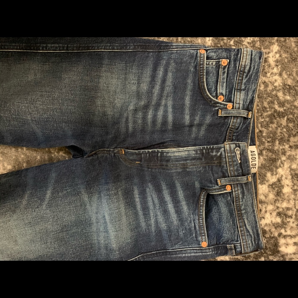 AGOLDE skinny medium dark wash skinny jean
